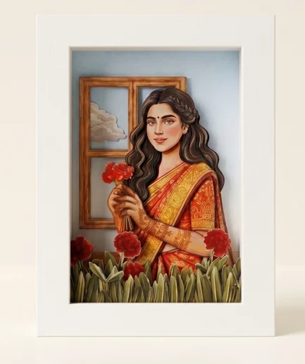 Window To Her | Personalized Portrait Shadow Box | RexRelic